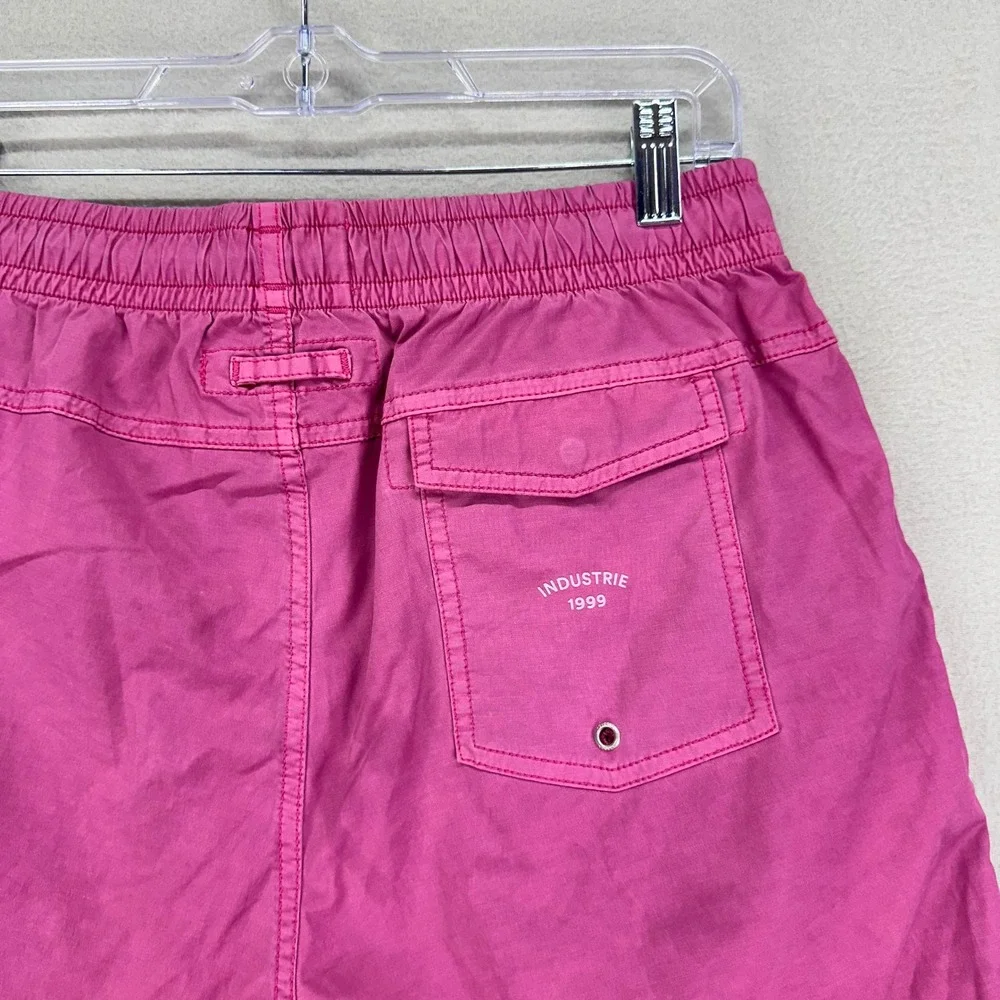 Industrie Australia Boardshorts Mens Medium Pink Nylon Stretch Surf Beach Swim‎